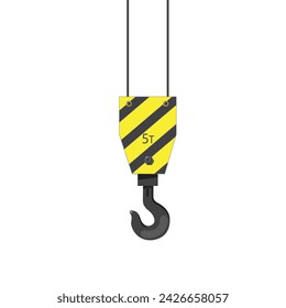 Crane hook 5т vector illustration