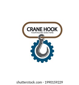 Crane hook vector illustration template