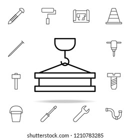 crane icon. construction icons universal set for web and mobile