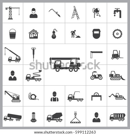 Crane icon. Construction icons universal set for web and mobile