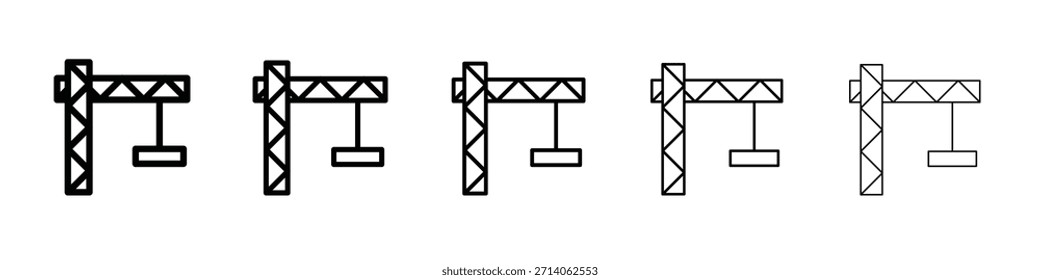 Crane icon design, logo, app, UI. Vector illustration, EPS