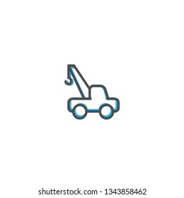 Crane icon design. Transportation icon vector illustration