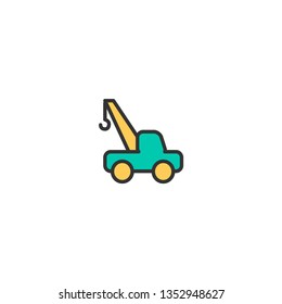 Crane icon design. Transportation icon vector illustration