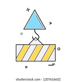 Crane icon design vector