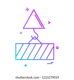 Crane icon design vector