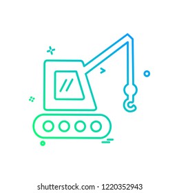 Crane icon design vector