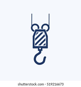 Crane icon design,clean vector