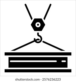 Crane Icon Element For Design