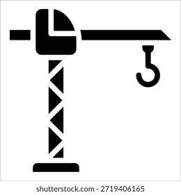 Elemento de icono de grúa para diseño
