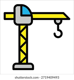 Elemento de icono de grúa para diseño