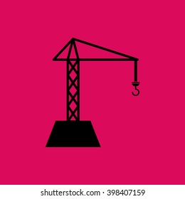 Crane Icon. Eps-10.