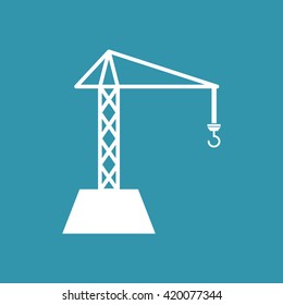 Crane Icon. Eps-10.
