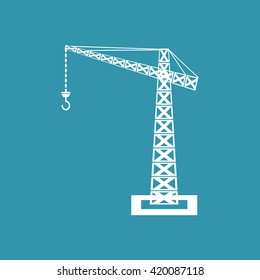 Crane Icon. Eps-10.