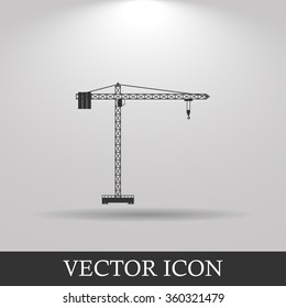 Crane icon. Flat design style EPS 10
