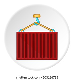 Crane icon. Flat illustration of crane vector icon for web