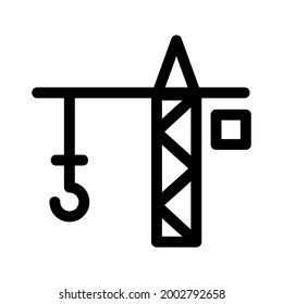crane icon or logo isolated sign symbol vector illustration - high quality black style vector icons
