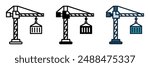 The Crane icon represents construction and heavy lifting, ideal for building websites, industrial blogs, and engineering-themed projects.