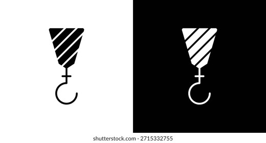 Icono de grúa colección. Silueta de Vector.