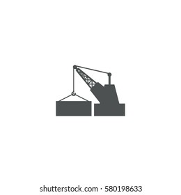 crane icon. sign design