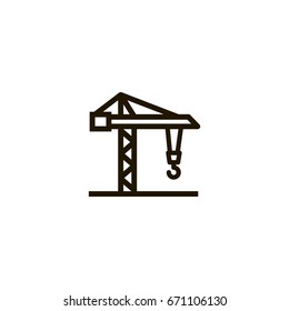crane icon. sign design