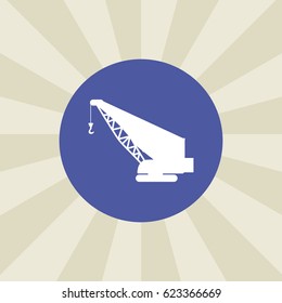 crane icon. sign design. background