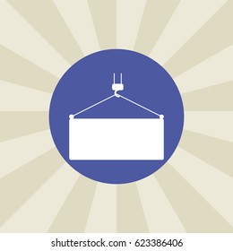 crane icon. sign design. background