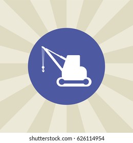 crane icon. sign design. background