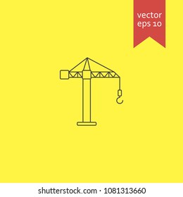 crane. crane icon. sign design. Vector EPS 10.