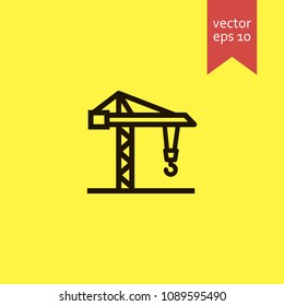crane. crane icon. sign design. Vector EPS 10.