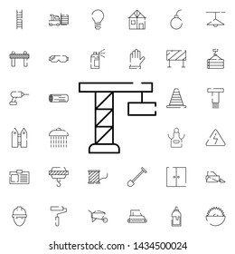 crane icon. Universal set of construction for website design and development, app development