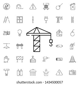 crane icon. Universal set of construction for website design and development, app development