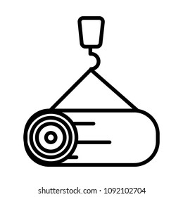 Crane icon vector