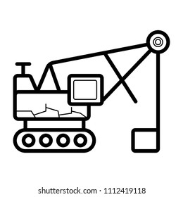 Crane icon vector