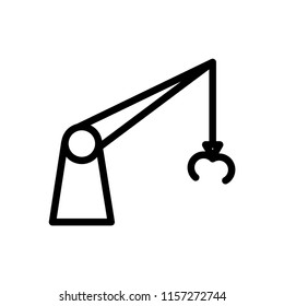 Crane icon vector