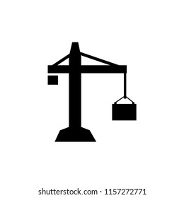 Crane icon vector