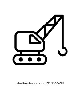 Crane icon vector