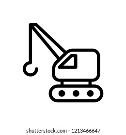 Crane icon vector