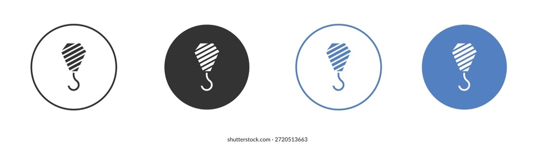 Crane icon vector clip art illustration collection