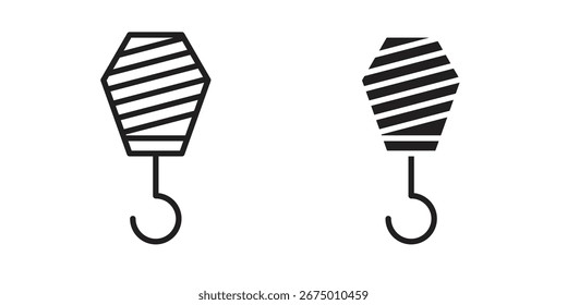 Design de vetor de ícone de guindaste, perfeito para projetos de interface do usuário do site