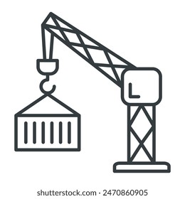 Crane icon vector design template