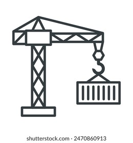 Crane icon vector design template