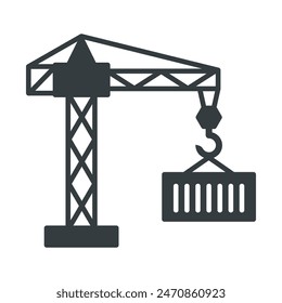 Crane icon vector design template