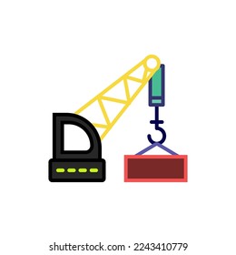Crane Icon vector design templates 