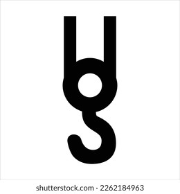 Icono de grúa ilustración gráfica