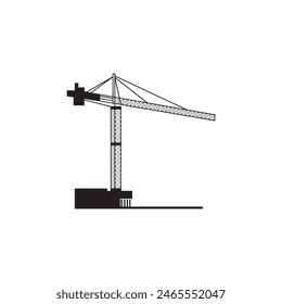 Crane icon vector illustration design template