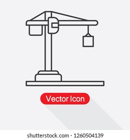 Crane Icon Vector Illustration Eps10