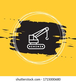 Ilustración De Vector De Icono De Grúa Eps10