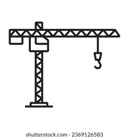 crane icon vector illustration logo design