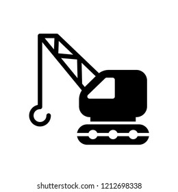 Crane icon Vector Illustration on the white background