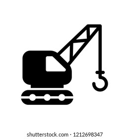 Crane icon Vector Illustration on the white background